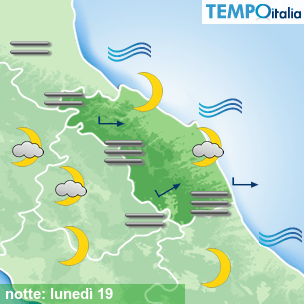 Mappa notte per la giornata del 2026-10-19