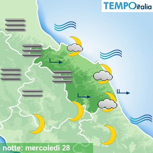 Mappa notte per la giornata del 2026-10-28