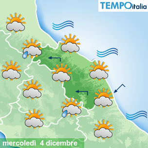 Mappa Giornaliera per la giornata di mercoledì 16 marzo