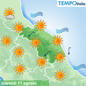 Mappa Giornaliera per la giornata di mercoledì 16 marzo