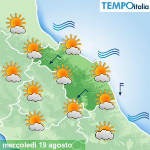 Mappa Giornaliera per la giornata di mercoledì 16 marzo