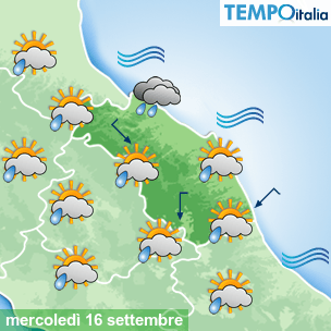 Mappa Giornaliera per la giornata di mercoledì 16 marzo