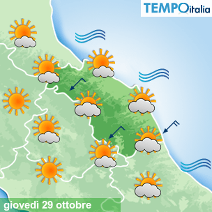 Mappa Giornaliera per la giornata di mercoledì 16 marzo