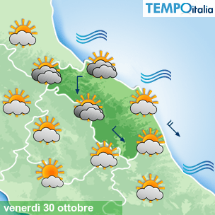 Mappa Giornaliera per la giornata di mercoledì 16 marzo