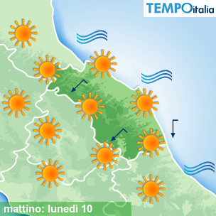 Mappa mattino per la giornata del 2026-08-10
