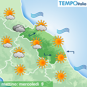 Mappa mattino per la giornata del 2026-09-09