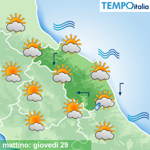 Mappa mattino per la giornata del 2026-10-29
