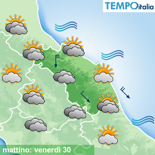 Mappa mattino per la giornata del 2026-10-30