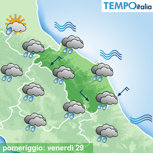 Mappa pomeriggio per la giornata del 2024-11-29