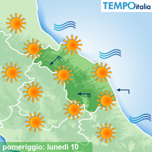 Mappa pomeriggio per la giornata del 2026-08-10