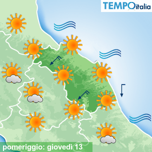 Mappa pomeriggio per la giornata del 2026-08-13