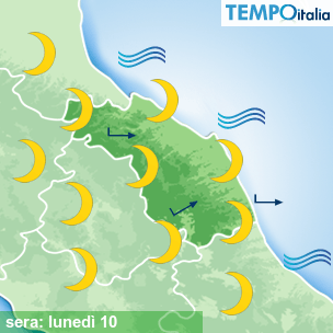 Mappa sera per la giornata del 2026-08-10