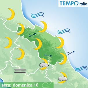 Mappa sera per la giornata del 2026-08-16