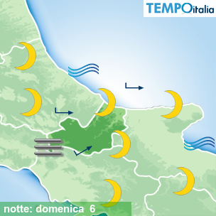 Mappa notte per la giornata del 2026-09-06
