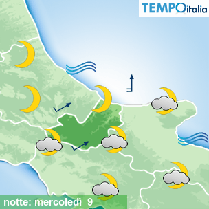 Mappa notte per la giornata del 2026-09-09