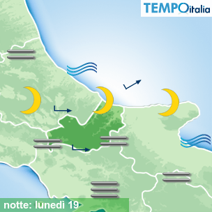 Mappa notte per la giornata del 2026-10-19