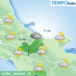 Mappa notte per la giornata del 2026-10-23