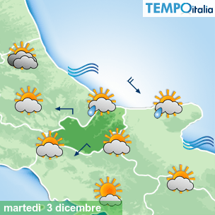 Mappa Giornaliera per la giornata di mercoledì 16 marzo