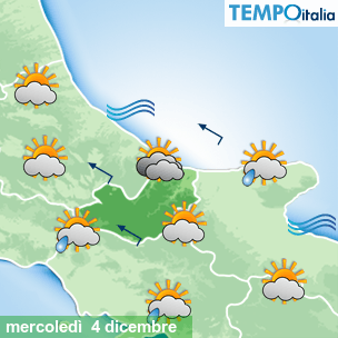 Mappa Giornaliera per la giornata di mercoledì 16 marzo