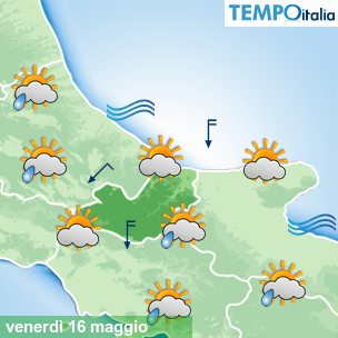 Mappa Giornaliera per la giornata di mercoledì 16 marzo