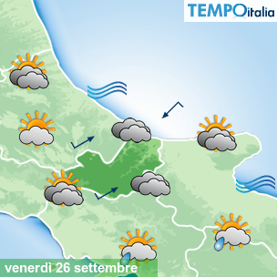 Mappa Giornaliera per la giornata di mercoledì 16 marzo