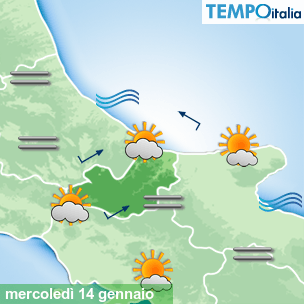 Mappa Giornaliera per la giornata di mercoledì 16 marzo