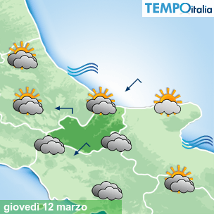 Mappa Giornaliera per la giornata di mercoledì 16 marzo