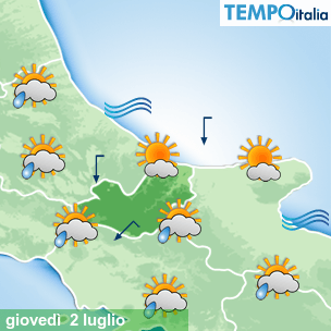 Mappa Giornaliera per la giornata di mercoledì 16 marzo