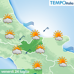 Mappa Giornaliera per la giornata di mercoledì 16 marzo