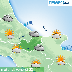 Mappa mattino per la giornata del 2026-10-23