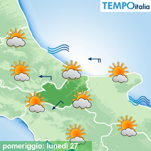 Mappa pomeriggio per la giornata del 2026-07-27