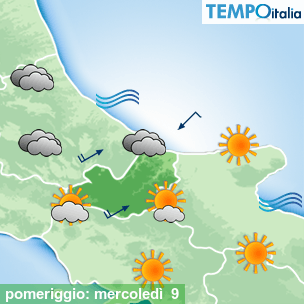 Mappa pomeriggio per la giornata del 2026-09-09