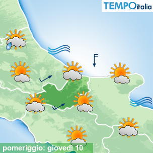 Mappa pomeriggio per la giornata del 2026-09-10