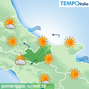 Mappa pomeriggio per la giornata del 2026-10-19