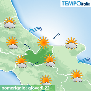 Mappa pomeriggio per la giornata del 2026-10-22