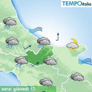 Mappa sera per la giornata del 2026-09-10