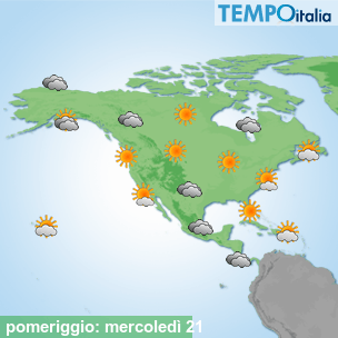 Mappa pomeriggio per la giornata del 2026-10-21