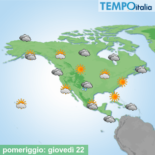 Mappa pomeriggio per la giornata del 2026-10-22
