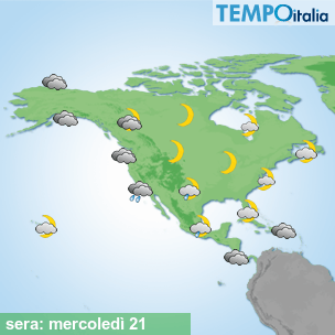 Mappa sera per la giornata del 2026-10-21