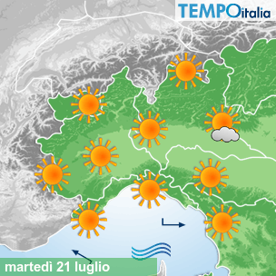 Mappa Giornaliera per la giornata di mercoledì 16 marzo
