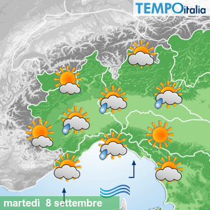 Mappa Giornaliera per la giornata di mercoledì 16 marzo