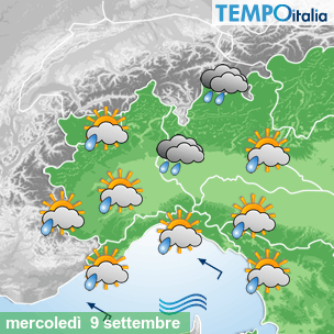 Mappa Giornaliera per la giornata di mercoledì 16 marzo