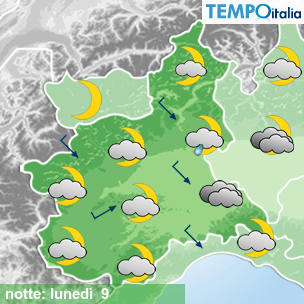 Mappa notte per la giornata del 2026-02-09