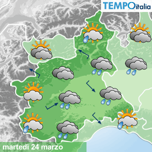 Mappa Giornaliera per la giornata di mercoledì 16 marzo