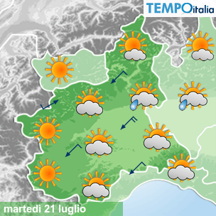 Mappa Giornaliera per la giornata di mercoledì 16 marzo