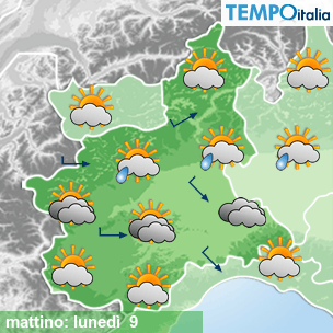 Mappa mattino per la giornata del 2026-02-09