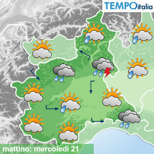 Mappa mattino per la giornata del 2026-10-21