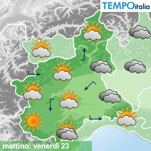 Mappa mattino per la giornata del 2026-10-23
