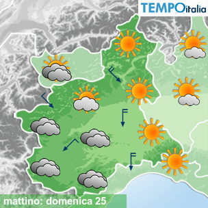 Mappa mattino per la giornata del 2026-10-25