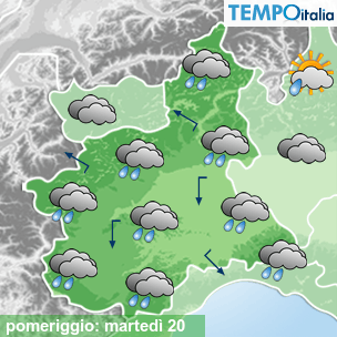 Mappa pomeriggio per la giornata del 2026-10-20